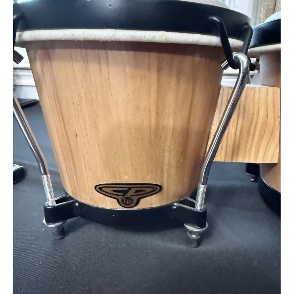 LP Latin Percussion  Bongos Wood Percussion Drum Set